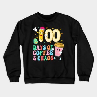 100 Days 100Th Day School Teacher Crewneck Sweatshirt